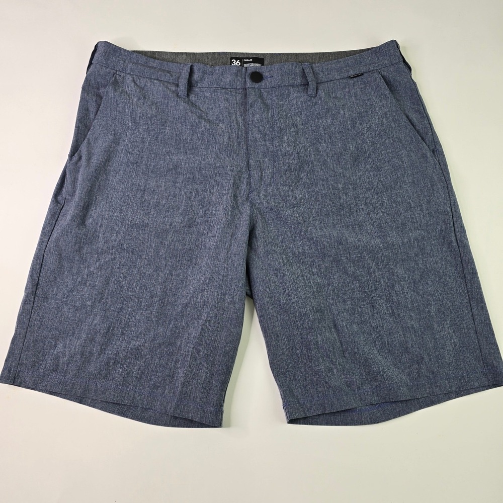 Hurley‎ Phantom Mens Walkshorts Size 36 Blue Grey Heathered Stretch F2341-00
